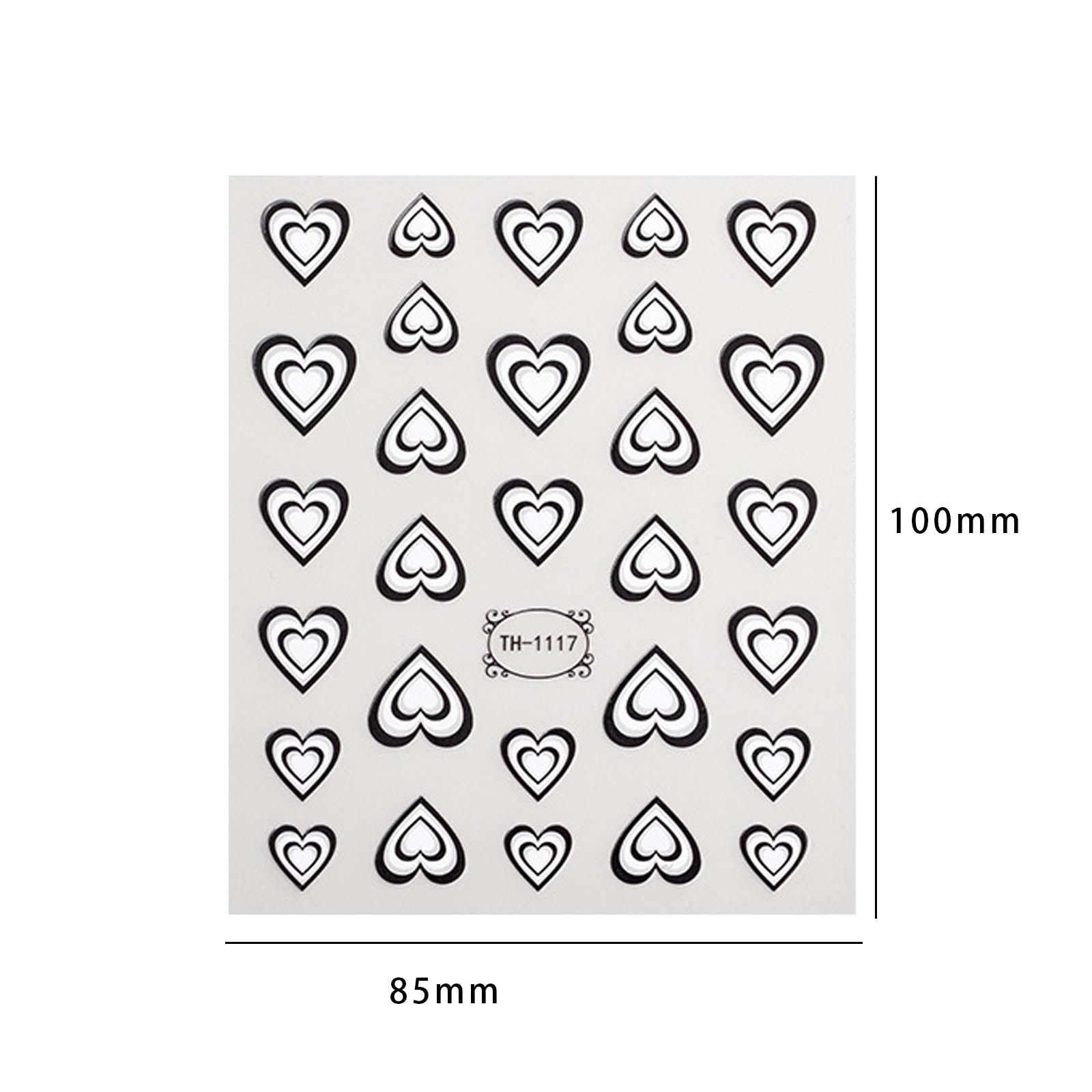 مجموعة ملصقات فن الأظافر ثلاثي - مراجعة Nail Art Valentines Day وسعره