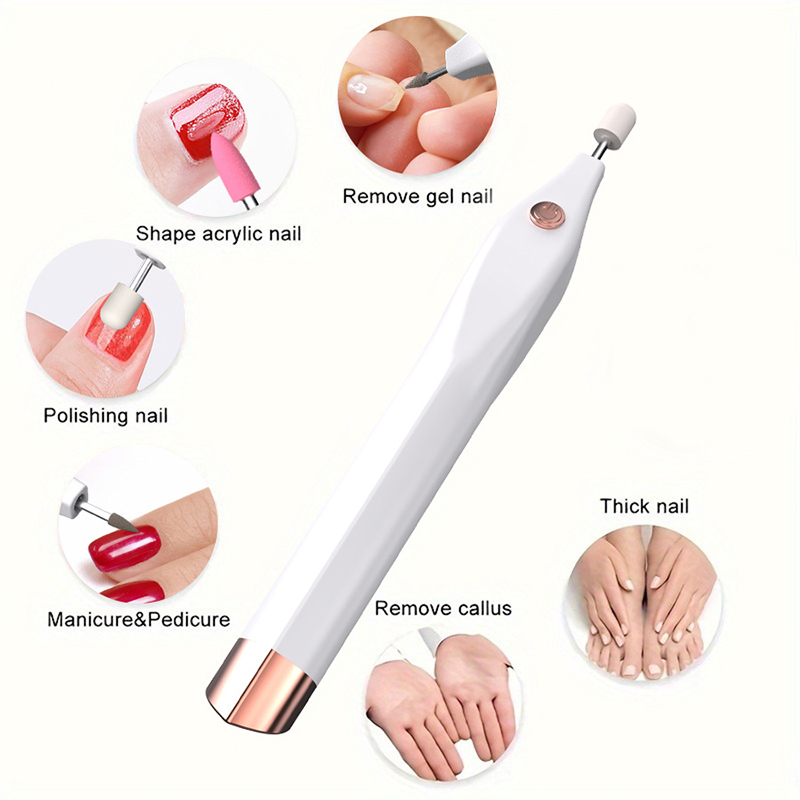 طقم مثقاب أظافر كهربائي صغير،  - مراجعة Nail Drill Machine وسعره
