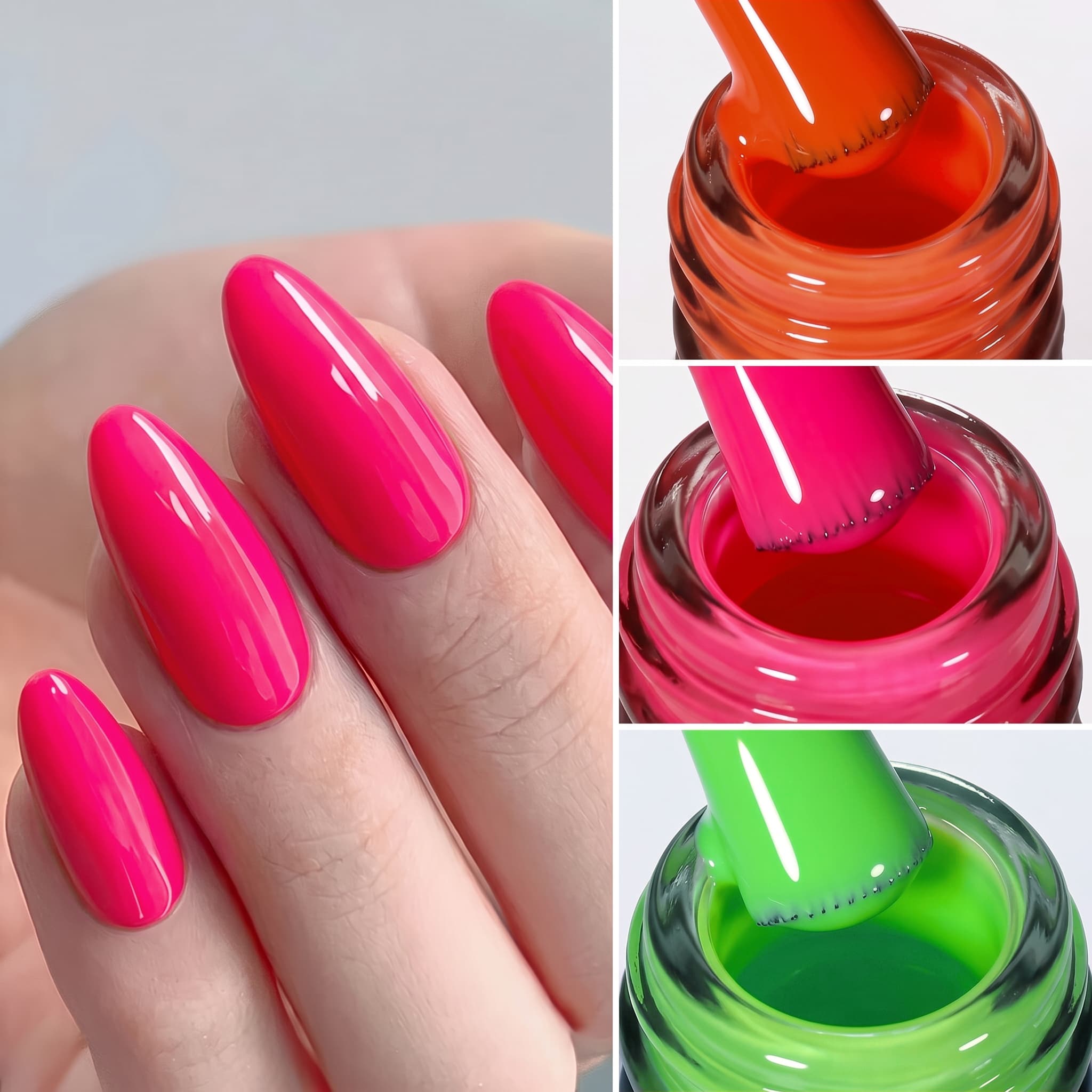 مجموعة طلاء أظافر جل من 3 قطع  - مراجعة Nail Art Orange وسعره